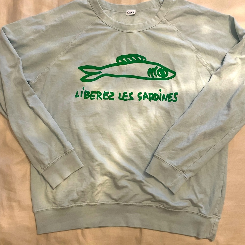 Clare V Sardines Light Sweatshirt